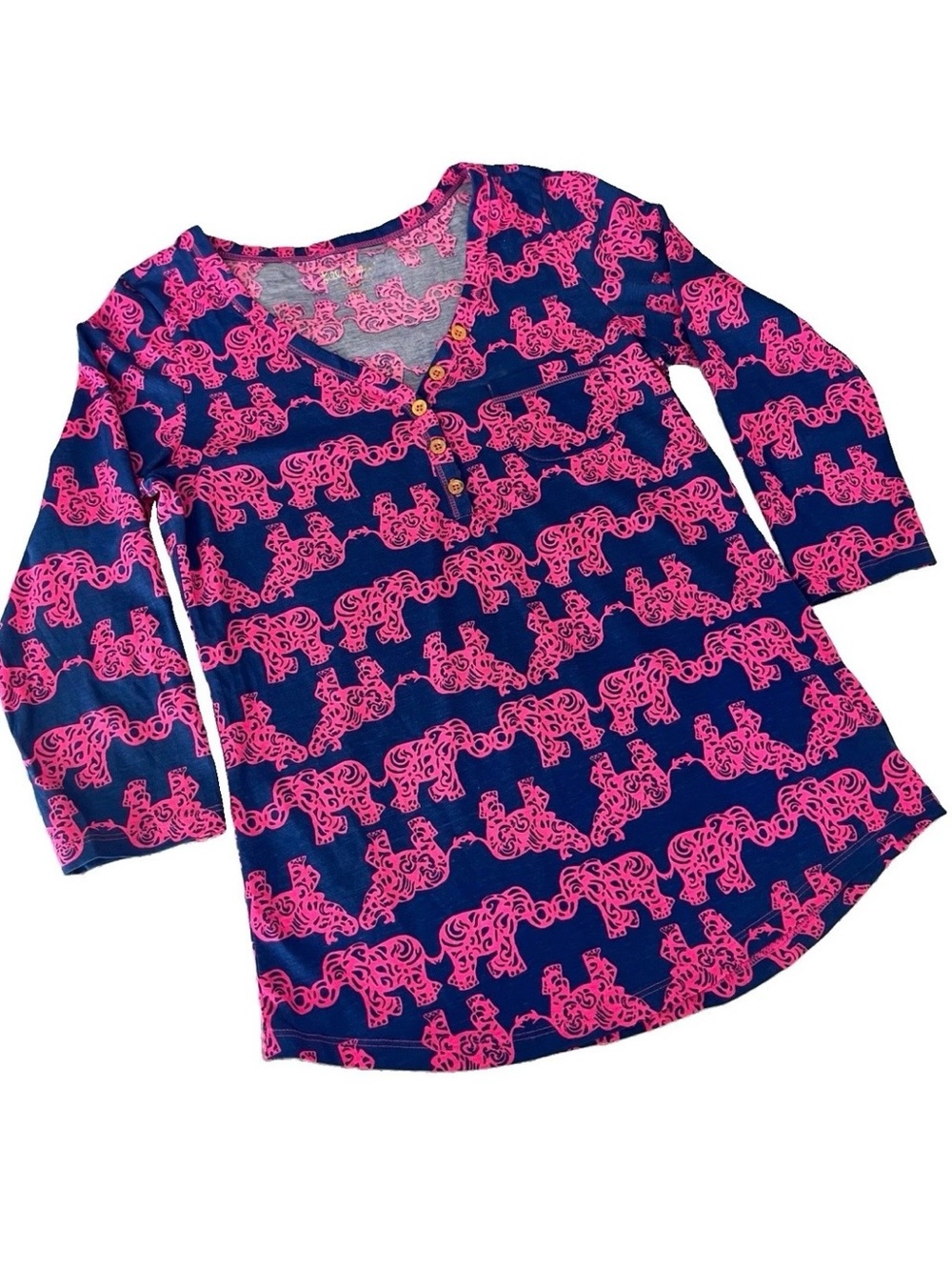 NWOT Lilly Pulitzer Palmetto 3/4 Sleeve Top PACK YOUR TRUNK Small